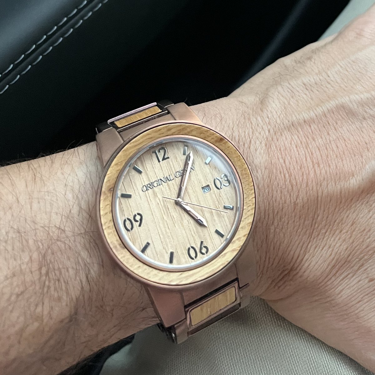 A second watch of Chris's, on the wrist
