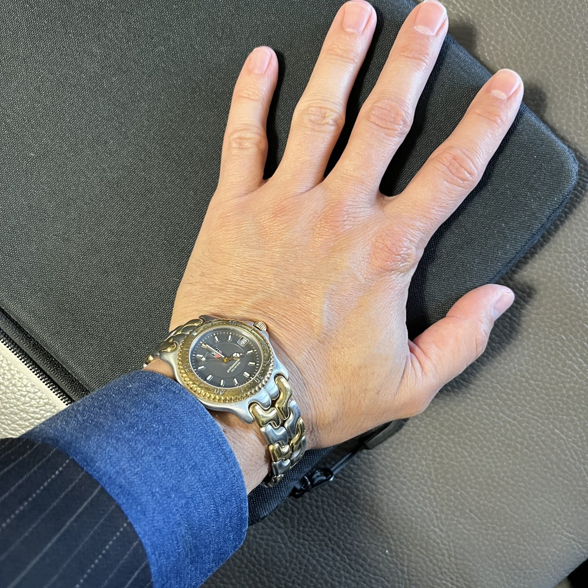 A third watch of Chris's, on the wrist